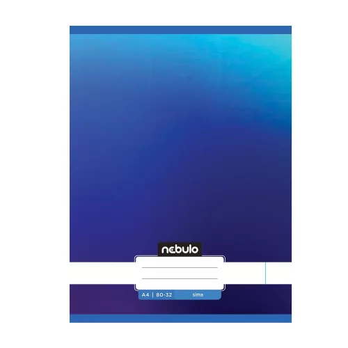 Füzet, A4, sima, 80-32, Monochrome és Gradient minták II., 12 db/csomag Nebulo