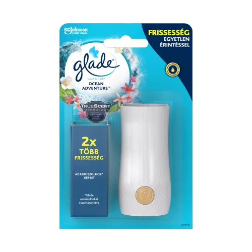 Légfrissítő készülék + utántöltő 10 ml Glade&reg; Touch&Fresh Ocean Adventure