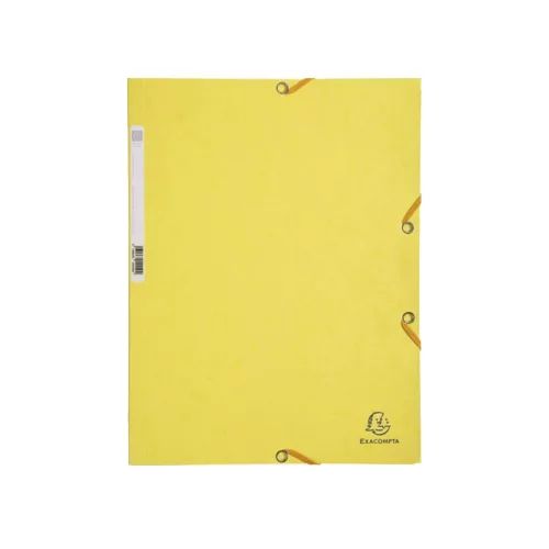 Gumis mappa karton  prespán A/4 Exacompta citromsárga