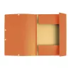 Gumis mappa karton  prespán A/4 Exacompta narancssárga