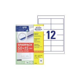   Etikett címke, 97x42,3mm, univerzális, 65 lap, 12 címke/lap Avery, fehér