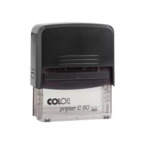 Bélyegző C60 Colop átlátszó fekete ház/natúr párna