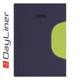   Határidőnapló Memphis B5 heti, fehér lapokkal kék-zöld Dayliner 2027.