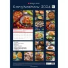 Falinaptár képes 340 × 485 mm, fehér lapokkal KonyhaShow Dayliner 2027.