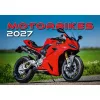Falinaptár képes 450 × 315 mm, fehér lapokkal Motorbikes Dayliner 2027.