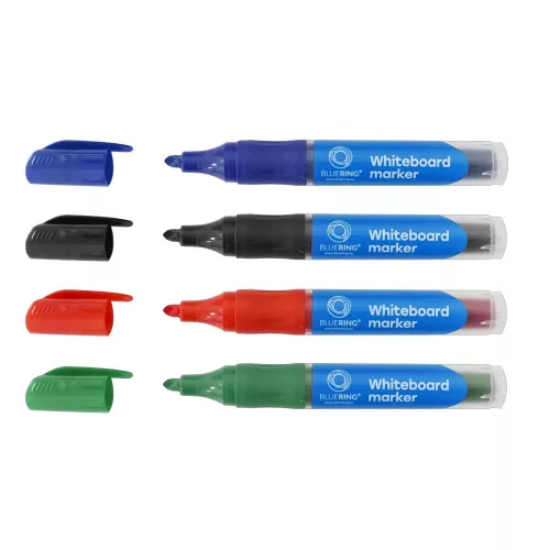 Táblamarker 3mm, kerek, cserélhető betétes, Bluering&reg;, 4 klf. szín