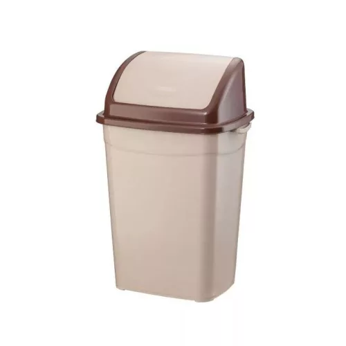 Szemeteskuka billenő fedéllel műanyag 9 literes barna UP116B