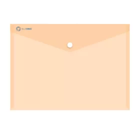   Irattartó tasak A4, PP patentos Bluering&reg; transzparens narancs