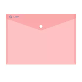   Irattartó tasak A4, PP patentos Bluering&reg; transzparens piros