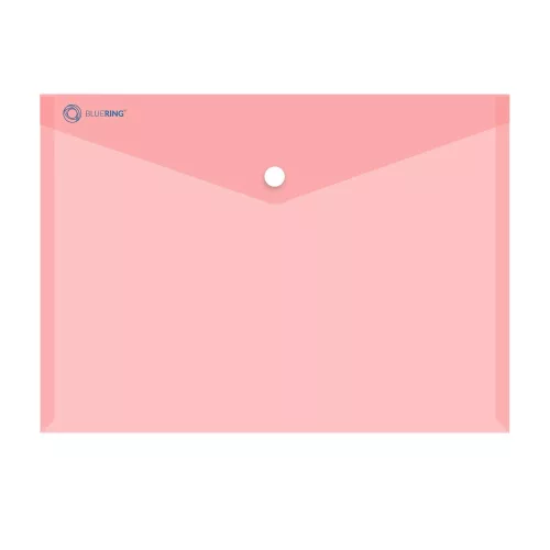 Irattartó tasak A4, PP patentos Bluering&reg; transzparens piros