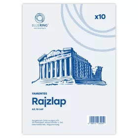 Rajzlap A3, famentes fóliázva Bluering&reg; 10 ív/csomag,