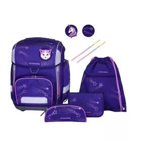   Iskolatáska ergonomikus, lányos 9 részes szett Flashlight Schneiders