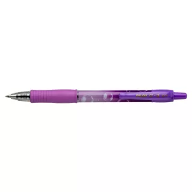   Zseléstoll 0,7mm, nyomógombos Pilot G-2 Bubble lila test, írásszín kék