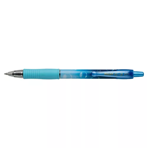 Zseléstoll 0,7mm, nyomógombos Pilot G-2 Bubble kék test, írásszín kék