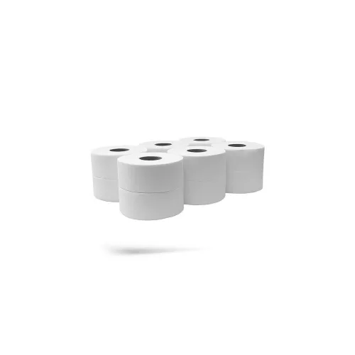 Kéztörlő 2 rétegű tekercses átmérő: 13 cm 100% cellulóz 12 tekercs/csomag Bluering®NC214E hófehér