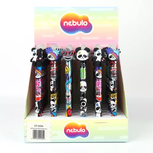 Zseléstoll radírozható, panda, 36 db/display Nebulo