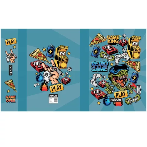 Füzetbox, A4, Gamer, Nebulo