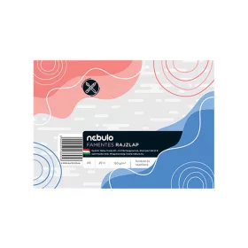 Rajzlap famentes A4, papírszalagos 10 ív/csomag, Nebulo