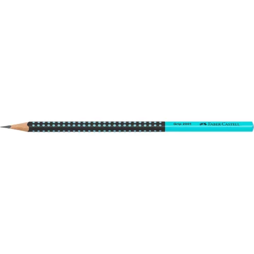 Grafitceruza HB, Grip 2001 Faber-Castell kéttónusú fekete-türkiz