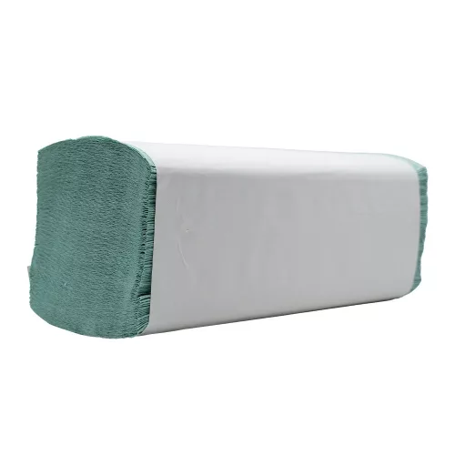 Kéztörlő 1 rétegű V hajtogatású 250 lap/csomag lapméret 21 x 25 cm Bluering&reg; zöld