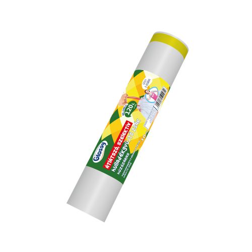 Szemeteszsák önzáró szalaggal 120 liter 60 x 100 cm 10 db/tekercs Glossy átlásztó