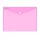 Irattartó tasak A4, PP patentos Bluering&reg; transzparens pink