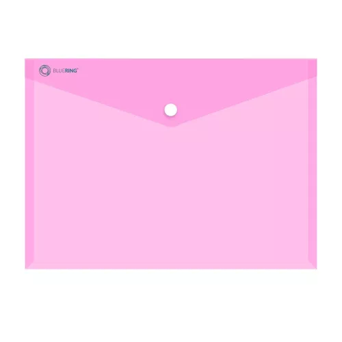 Irattartó tasak A4, PP patentos Bluering&reg; transzparens pink