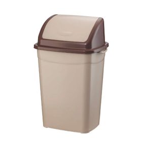   Szemeteskuka billenő fedéllel műanyag 26 literes barna UP120P