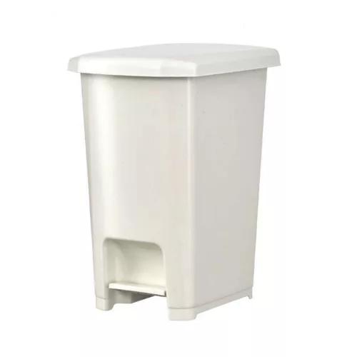 Szemeteskuka pedálos műanyag 9 literes fehér UP400