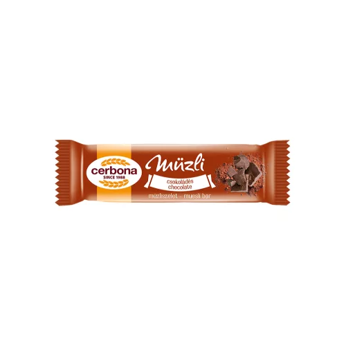 Müzliszelet 20 g, CERBONA, csokoládés