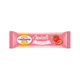 Müzliszelet 20 g, CERBONA, epres-joghurtos
