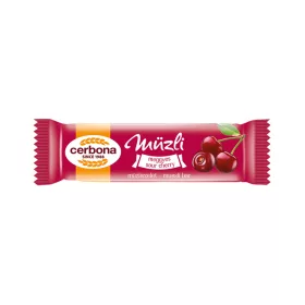 Müzliszelet 20 g, CERBONA, meggyes