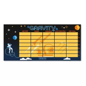 Órarend egylapos fiús, Ars Una GRAVITY 25db/csomag