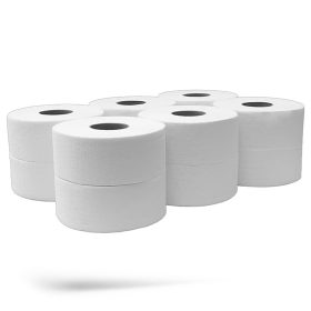   Toalettpapír 2 rétegű közületi átmérő 27 cm 100  százalék  cellulóz 360 m/tekercs 6 tekercs/csomag_hófehér