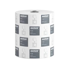   Kéztörlő 2 rétegű tekercses átmérő 19 cm perforáció 6 tekercs/karton System Katrin_97449 fehér