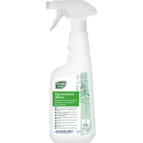 Zsíroldószer szórófejes 750 ml Eco Sgrassatore Attivo Verde