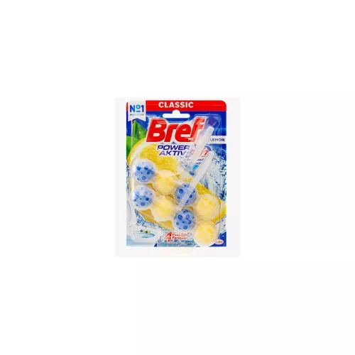 WC illatosító 2 x 50 g golyós Power Aktiv Bref Lemon