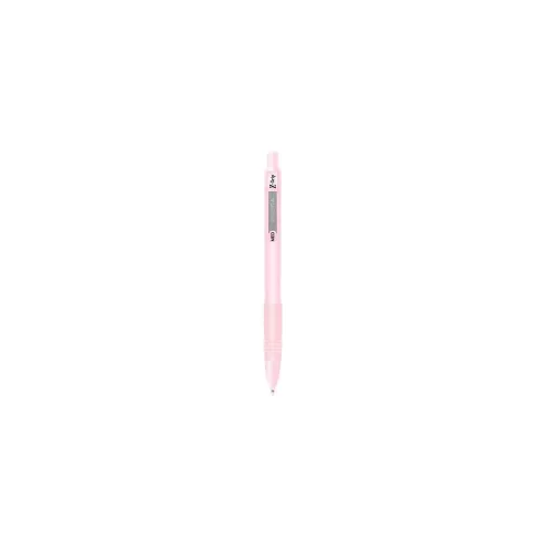 Golyóstoll 1 mm, rózsaszín tolltest, Zebra Z-Grip Pastel, írásszín kék