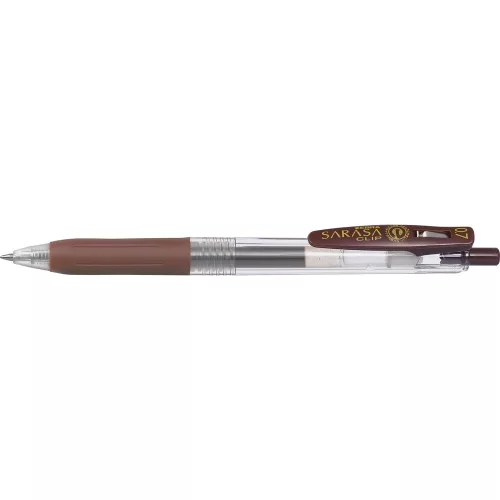 Zseléstoll 0,5 mm Zebra Sarasa Clip, barna