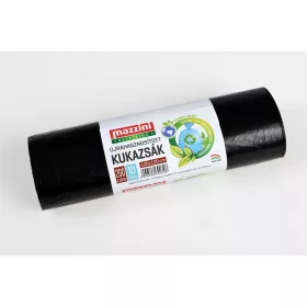   Szemeteszsák 200 liter 100 x 120 cm 40 mikron 5 db/tekercs Mazzini_fekete