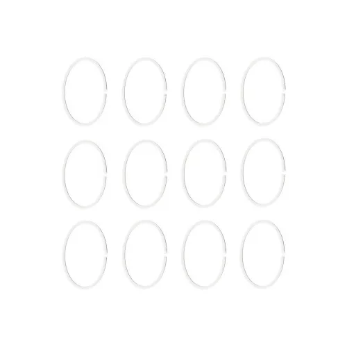 Zuhanyfüggöny karika 12 db/csomag fehér
