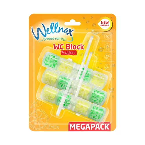 WC illatosító 3 x 50 g Wellnax Lemon