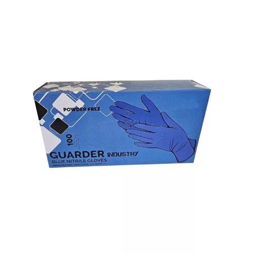 Gumikesztyű nitril púdermentes XL 100 db/doboz GUARDER&reg; Industry kék