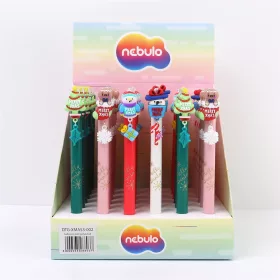   Golyóstoll karácsonyi figurák függővel 36 db/display Nebulo