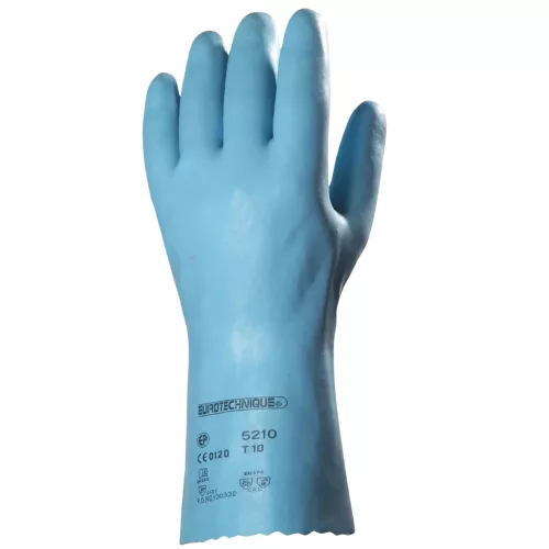 Gumikesztyű vegyszerálló latex méret: 6-os hossz 30 cm EP_520610 kék