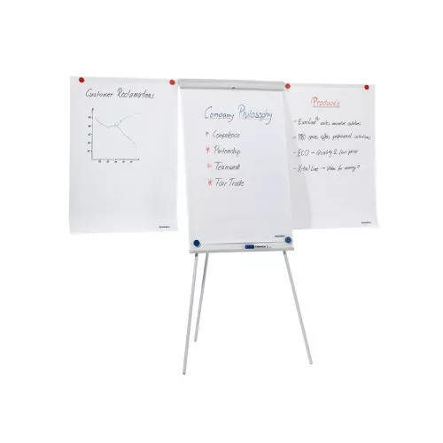 Flipchart tábla 68x105cm, mágneses X-tra Line Standard Plus  EL-FC22 Franken