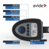 Asztali LED lámpa, kijelzős, 6W, 5000K, AVIDE, fekete