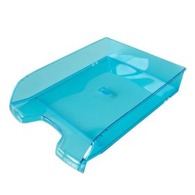   Irattálca műanyag 550 extra széles 345x270x67mm, Bluering&reg;, áttetsző kék