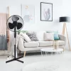 Ventilátor álló 16 40cm átmérő 40W, fekete Platinet