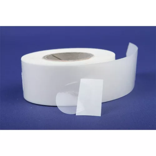 Etikett címke, 40mm, körcímke tekercses, PP 1000 db/tekercs átlátszó